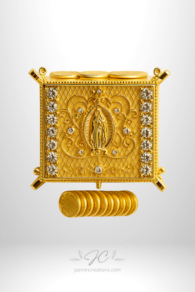 Wedding Arras Set with Virgin of Guadalupe