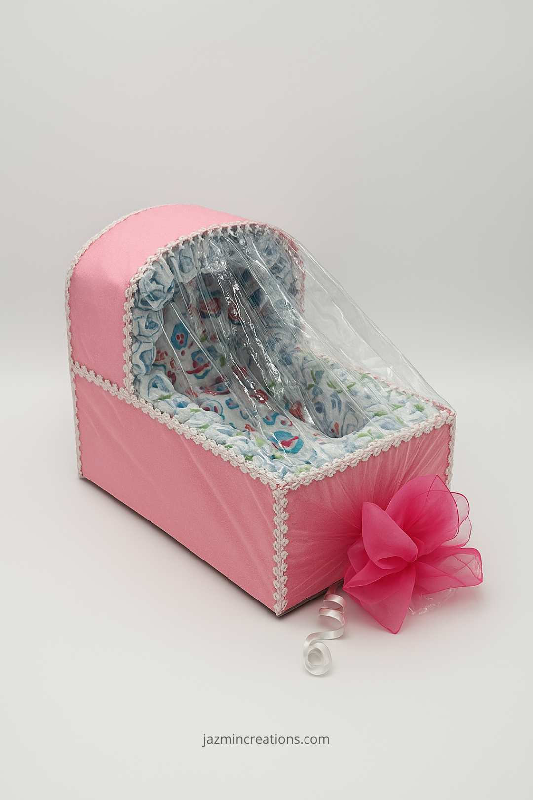 Gender Reveal / Baby Shower Diaper Crib Gift