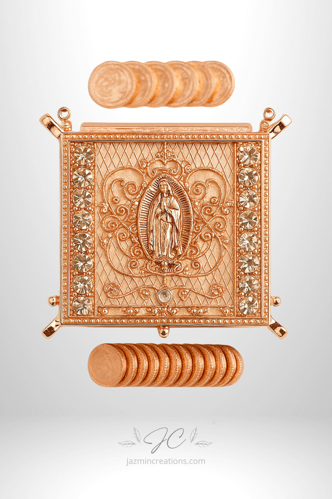 Wedding Arras Set with Virgin of Guadalupe