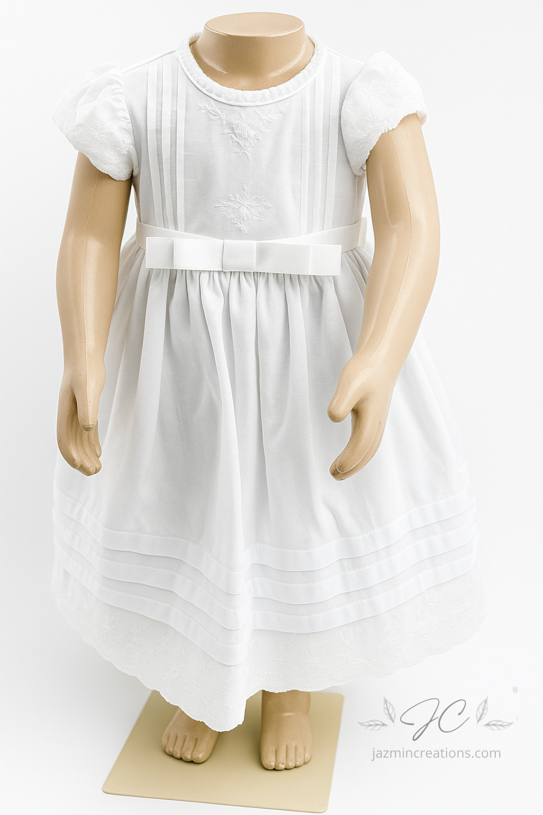 Baby Baptism Dress – White Lace Design