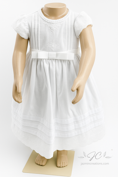 Baby Baptism Dress – White Lace Design