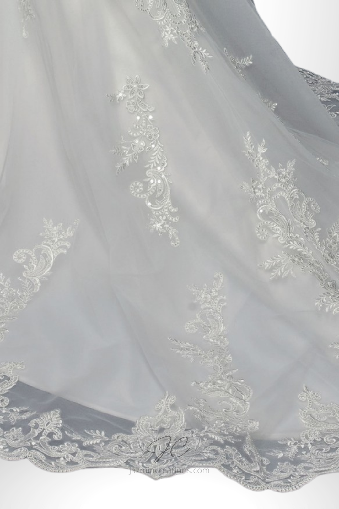 Sheer Long Sleeve Sweetheart Mermaid Wedding Dress