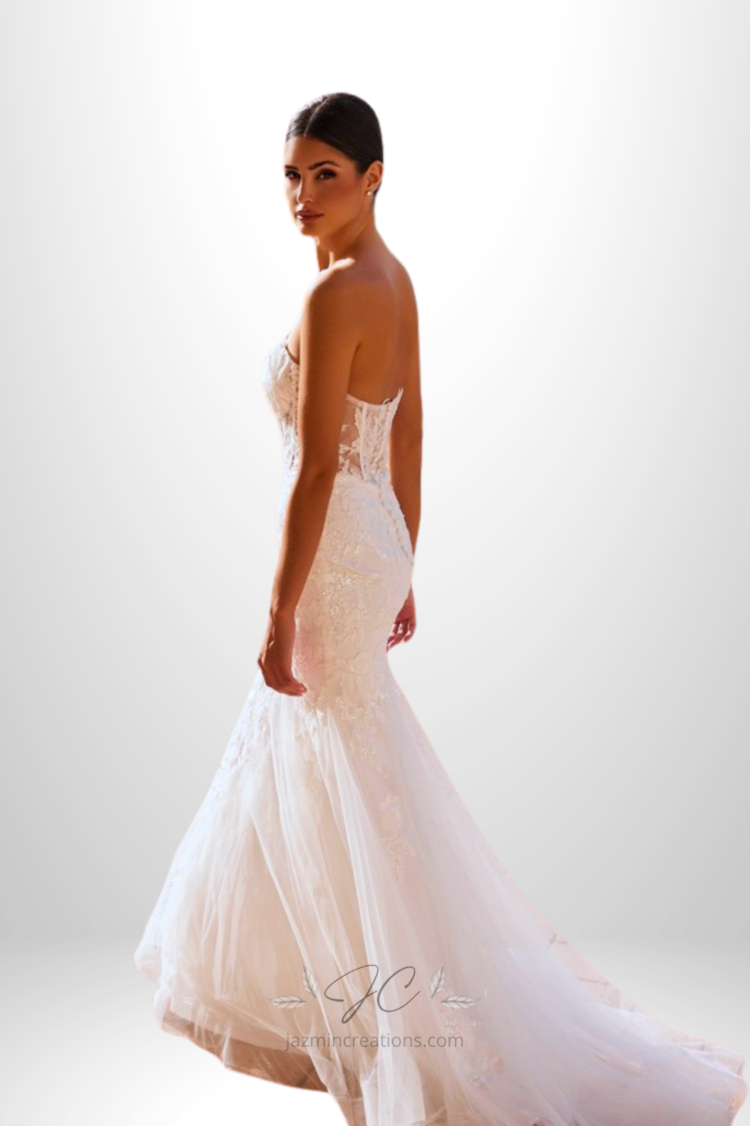 Strapless Sweetheart Bustier Illusion Top