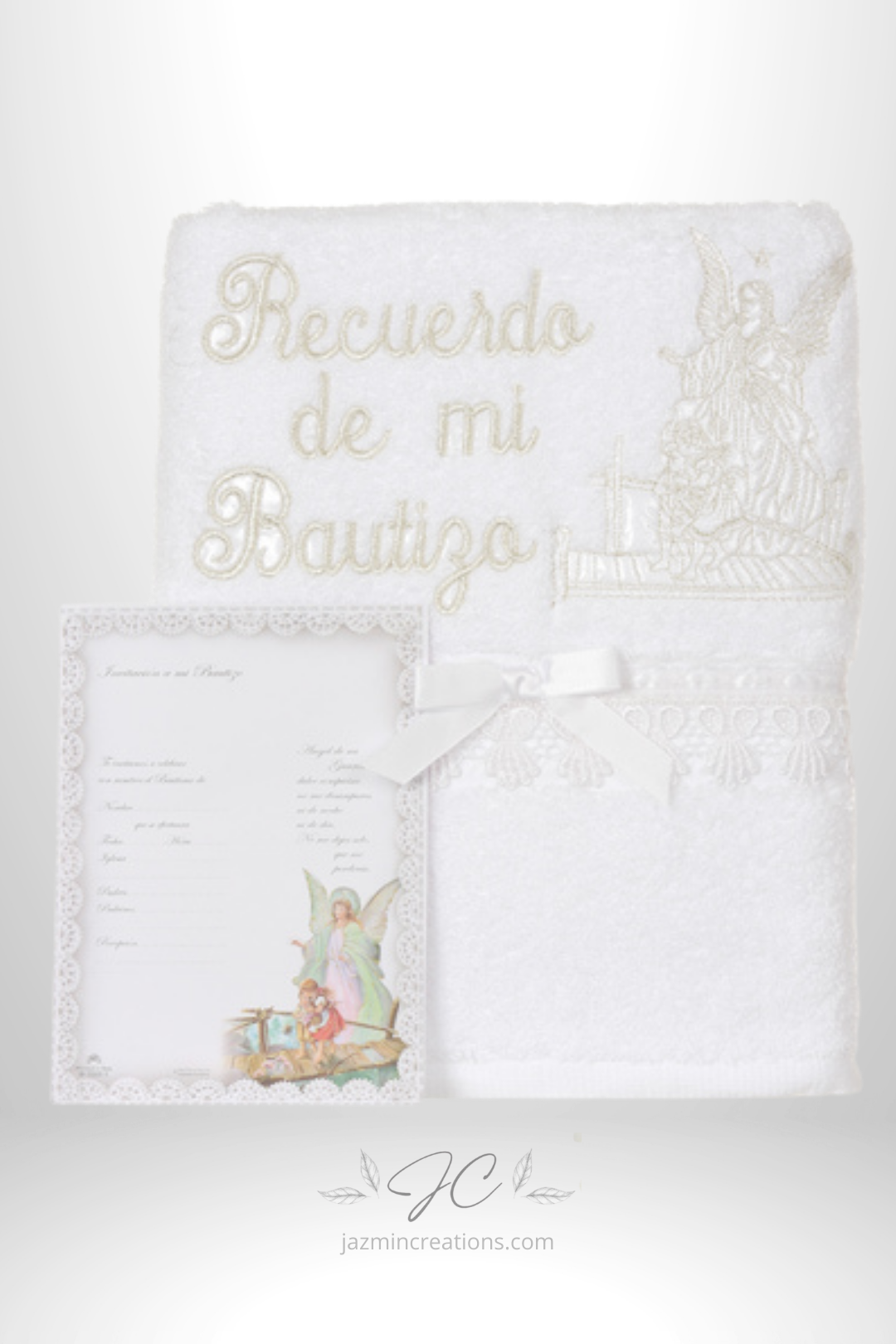Baptism Towel with Embroidery “My Baptism”