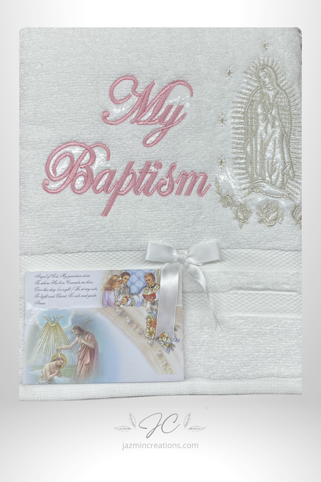 Baptism Towel with Embroidery “My Baptism”
