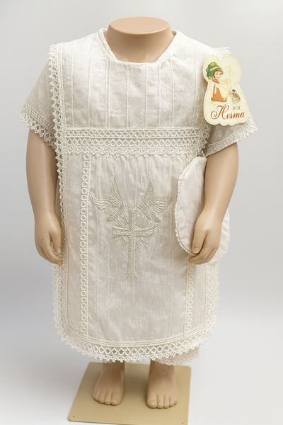 Ivory Baptism Outfit & Embroidered Stole
