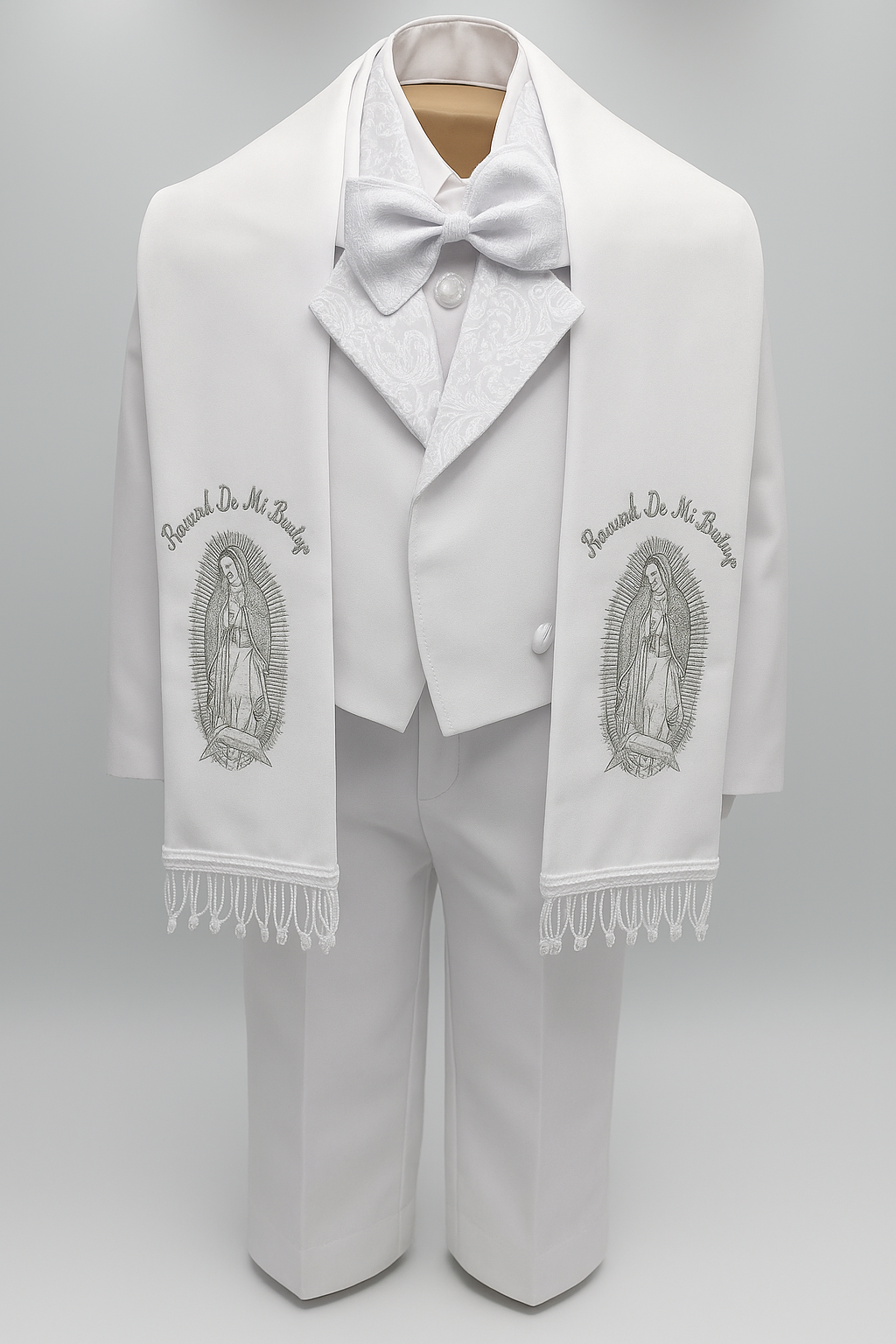 Boys’ White Christening Suit