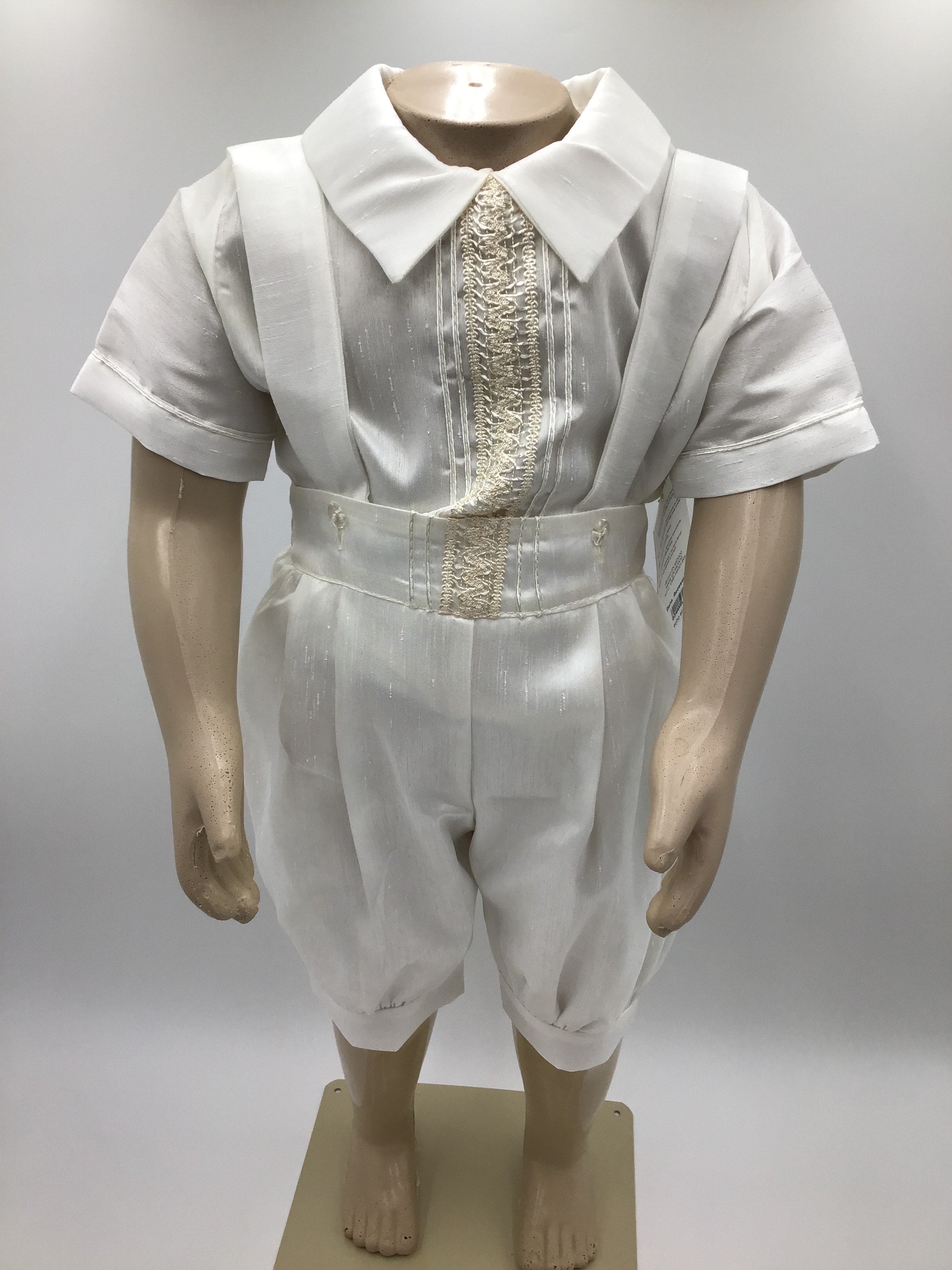 Ivory Baptism Outfit, sparkling accents